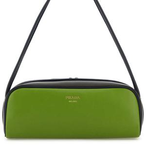 26 SS 프라다 그린 카프 밀라노 로고 프린트 지퍼 숄더백 1BC249ASK