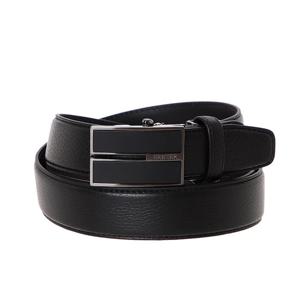 [에스티듀퐁(셔츠)]블랙 사각 버클 롱 자동 벨트 TE5FMBTAB124TBK