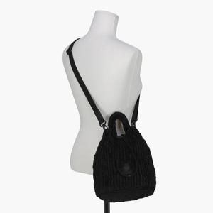 르꼬끄 [택가 99000원]우먼스 윈터 퍼 버킷백 QO422WBGO1_BLK