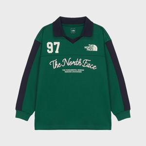 [노스페이스] (NFM_NT7TR53T_JGR_) 키즈 스타디움 롱슬리브 티 NT7TR53T_JGR