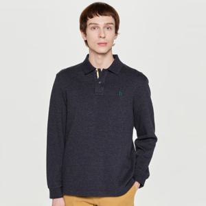 헤지스  25FW  남성 긴팔 피케 카라 티셔츠 HZTS5D431CG