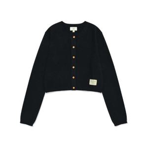 커버낫자켓 JQS CO2403KT72-NA 우먼 크롭 라운드 니트 가디건 Navy