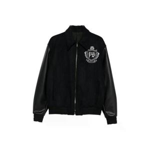 25FW Balmain 자켓 with 레더 sleeves FH0TFA72MH94SPW TP567472200