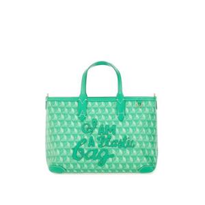 25FW 안야힌드마치 XS 토트 백 WITH I AM A PLASTIC 백 PATTERN 202381ALOEVERA TP565427261