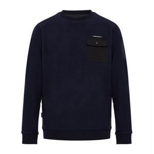 [와이드앵글] 남성 CO 스웨이드 포켓 골지 맨투맨 WMW25272N9