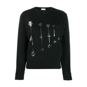 생로랑 야자수 프린트 스웨트셔츠 582208YBKH2