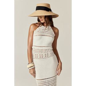 [헬렌카민스키]틸리 라피아 브레이드 선 햇 (여성용)