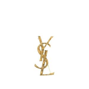 생로랑 YSL 오피움 크로커다일 브로치 470371Y15008030 Gold