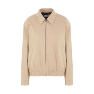 생로랑 포인티드 칼라 밴딩 헴 봄버 재킷 838694YZ9BW