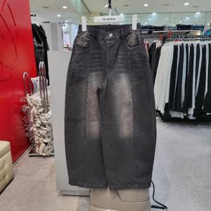 에어워크주니어 sh06 버뮤다 벌룬 블랙 데님팬츠 R261B3107A