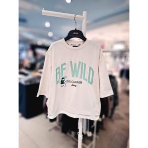 [지프키즈] 곰와펜 7부 레이어드 티셔츠 KR2TSU016 IV