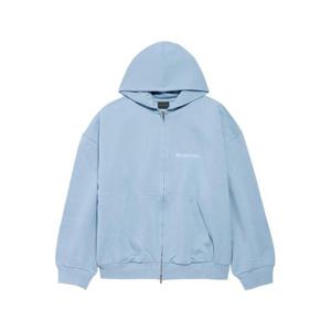 발렌시아가 로고 후드 집업 803264 TTVJ24773 Clear Blue