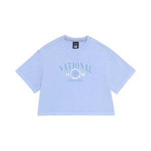 [무료반품][내셔널지오그래픽키즈]K262GTS920 여아 피그먼트 반팔 티셔츠 ICE BLUE