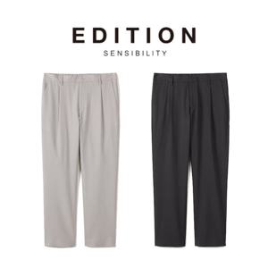 [에디션앤드지]26 SS 남자여름바지 린넨라이크 원턱 슬랙스 2종 1택 NEG2PP1626 DR4488