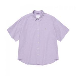커버낫 C 로고 옥스포드 하프 셔츠 퍼플 395154