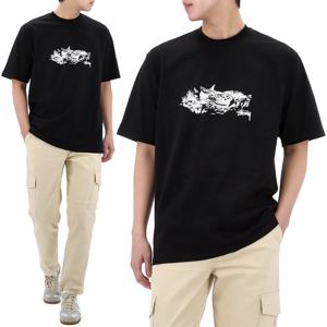 25FW 스투시 FAWN 폰 반팔 티셔츠 1905143 BLACK