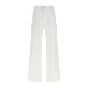 빅토리아베컴 알리나 로고 자수 플레어 진 1226DJE007252LR WAS