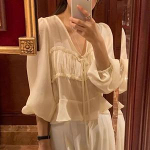 [드넬][드넬]리너프블라우스DWB61136A