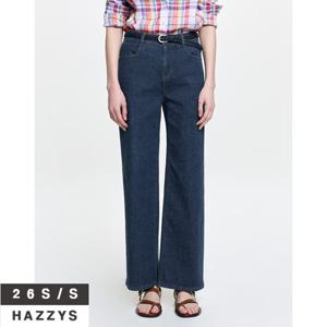 헤지스여성 HSPA6BC84 세미와이드 밴딩 데님 팬츠