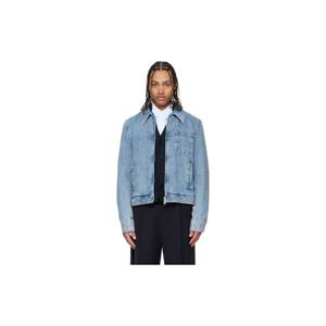 26 SS 아미 파리스 남성 블루 코튼 콘트라스트 아미 드 꾀흐 데님 재킷 261482M177002