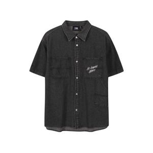 [엔비에이]NBA 골 데님 워크웨어 반팔 셔츠_N262SH395P1_DJ