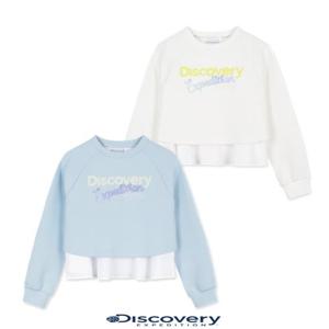 디스커버리키즈DKTR26061여아 프릴 매치 맨투맨