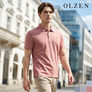[올젠] 린넨혼방 카라 티셔츠 (ZPE2TT1804)