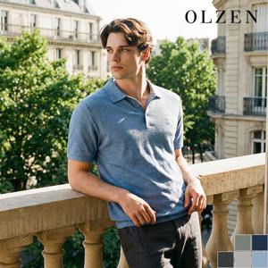 [올젠] 멜란지 반팔 카라 티셔츠 (ZOE2TT1301)