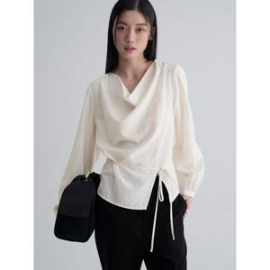 (356364WM10) [에잇세컨즈] 카울넥 블라우스  아이보리