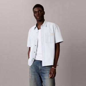 [캘빈클라인 진]남성 숏슬리브 블리치 아웃 데님 셔츠(4RF712G)