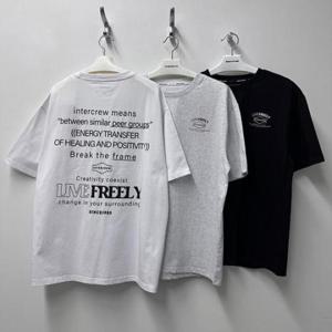 인터크루 HC10 남여1도레터링반팔티셔츠 ITA2TR02A