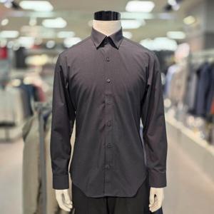 트레몰로 HC05 남성 트레몰로 긴팔 솔리드 스판 블랙 와이셔츠 TGNTL6S061321