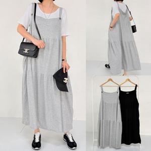 [강물처럼]위쉬몰 RA 멜빵캉캉주머니원피스(X372H603) 빅사이즈