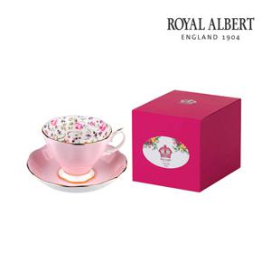 [로얄알버트]뉴황실장미 커피잔 1인조 (로즈컨페티)