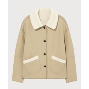 커버낫 여성 리버시블 시어링 자켓 B1 CO2504JK78 BE