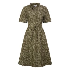 헤지스 여성 26SS 플라워 프린트 원피스 카키 HSDR6B304K2