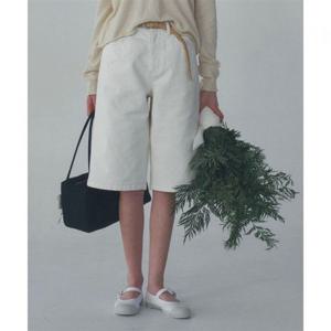 벤시몽 BERMUDA HALF DENIM - ECRU 423020