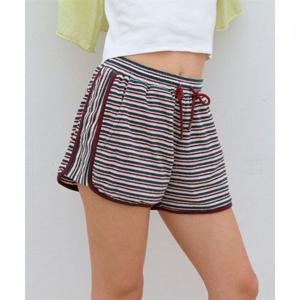 벤시몽 STRIPE TERRY SHORTS - MULTIBURGUNDY 423470