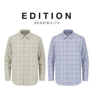 [에디션앤드지]26 SS 남성여름남방 시어서커 체크 셔츠 2종 1택 NEG2WC1935 DR4488