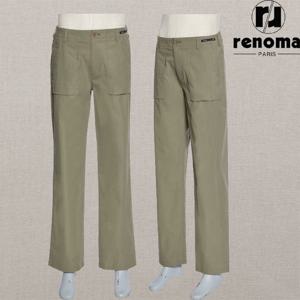 [레노마캐주얼]SS 봄여름 카키 일자 스트레이트핏 밴딩 스판 팬츠 슬랙스 RQMIBP11AJD