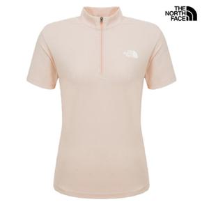 NT7KS30B 레귤러핏 반팔티 여성 아이스 플렉스 하프집 스탠드넥 집티