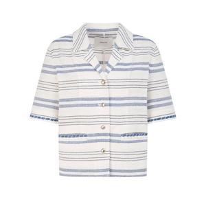 헤지스 여성 26SS 니트라이크 반팔 자켓 블루 HSJA6B403B2