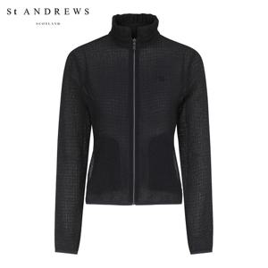 [세인트앤드류스] 여성 링클 엠보 넥 스트랩 집업 티셔츠 821E2TF209_NA