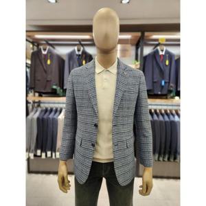 브렌우드 세이브존03 브렌우드 글렌체크 조직 경량 자켓 BR-AQJBM26-421