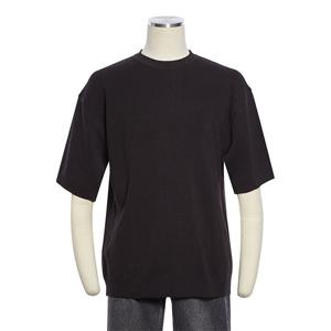 [레노마캐주얼]S/S 봄 여름 남자 블랙 루즈핏 캐주얼 라운드티 RQFMKT60A