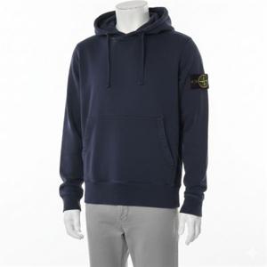 스톤아일랜드 66455 Heavy Textured 플리스 후드 Sweatshirt_오버사이즈 핏 791566455 V0120 헤비 텍스쳐드 후드티_오버사이즈핏 374305