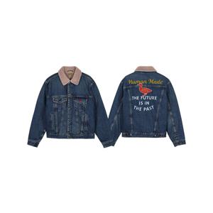 [휴먼메이드] FW25 남성 보아 라인드 데님 자켓 HM30JK004 INDIGO