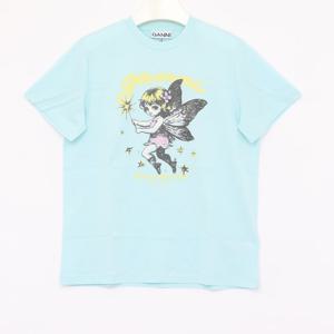 [국내신상]가니 그래픽 프린트 여성 반팔티 A1050174 07Z