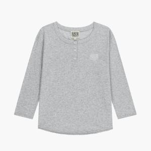 마리떼 여성 스몰 클래식 로고 헨리넥 7부 슬리브 티 MFG46UTS112 HGY BLK IVR