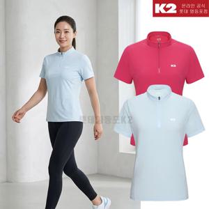 K2 여성 여름 냉감/오싹/아이스 SUNGUARD 반팔 집업티셔츠 KWM25224YD